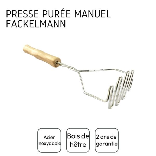 CuisineDirect 521417 Presse purée manuel, presse légumes, presse purée professionnel, écrase légumes – Image 4