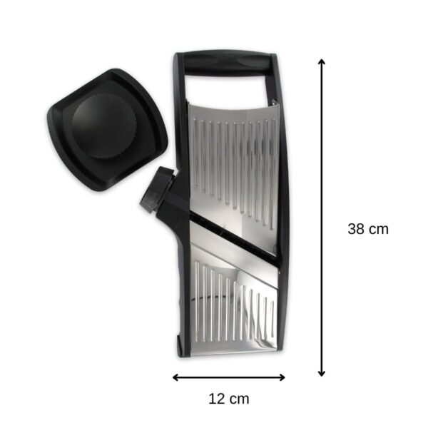 CuisineDirect 685506 Mandoline professionnelle, mandoline manuelle, tranche légumes, mandoline pour légumes, mandoline de cuisine – Image 5